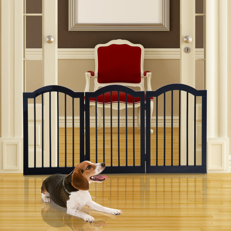 Tucker Murphy Pet Wooden Dog Gate Stepover Panel Indoor Foldable Pet